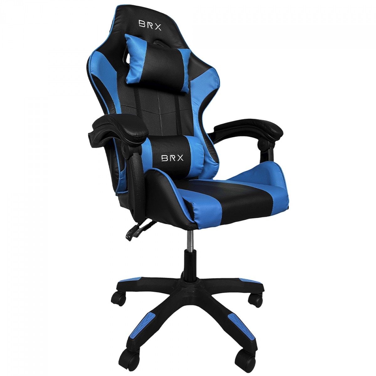 Cadeira Gamer BRX Impact, Ajustável, Azul e Preto, CD-IPCTBLUE