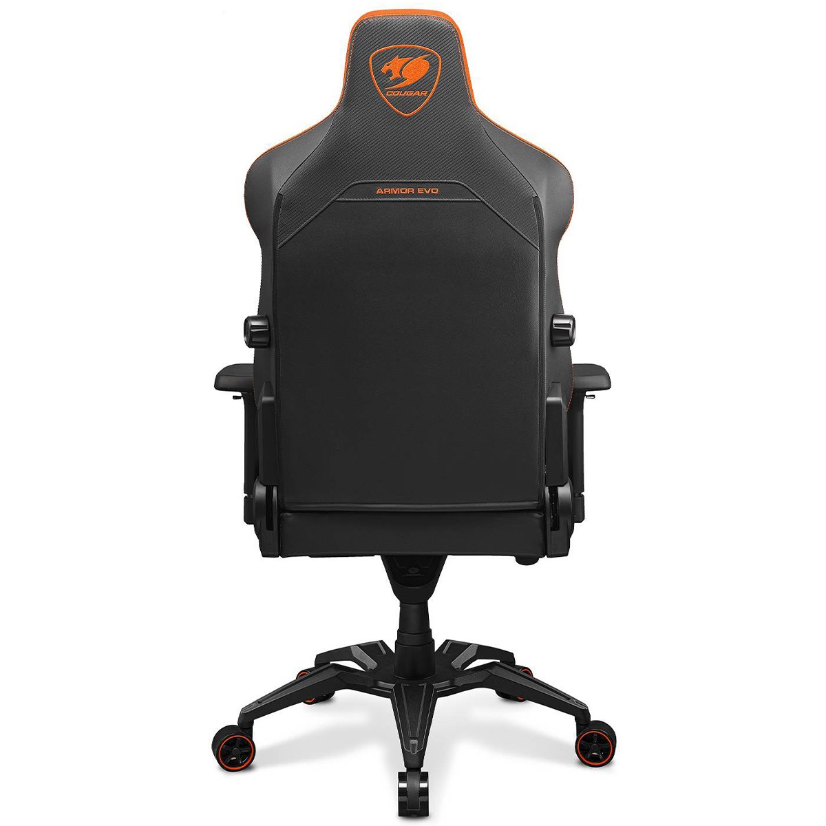 Cadeira Gamer Cougar Armor EVO, Reclinável, 4D, Couro PVC Respirável, Preto, 3MEVOORB.0001