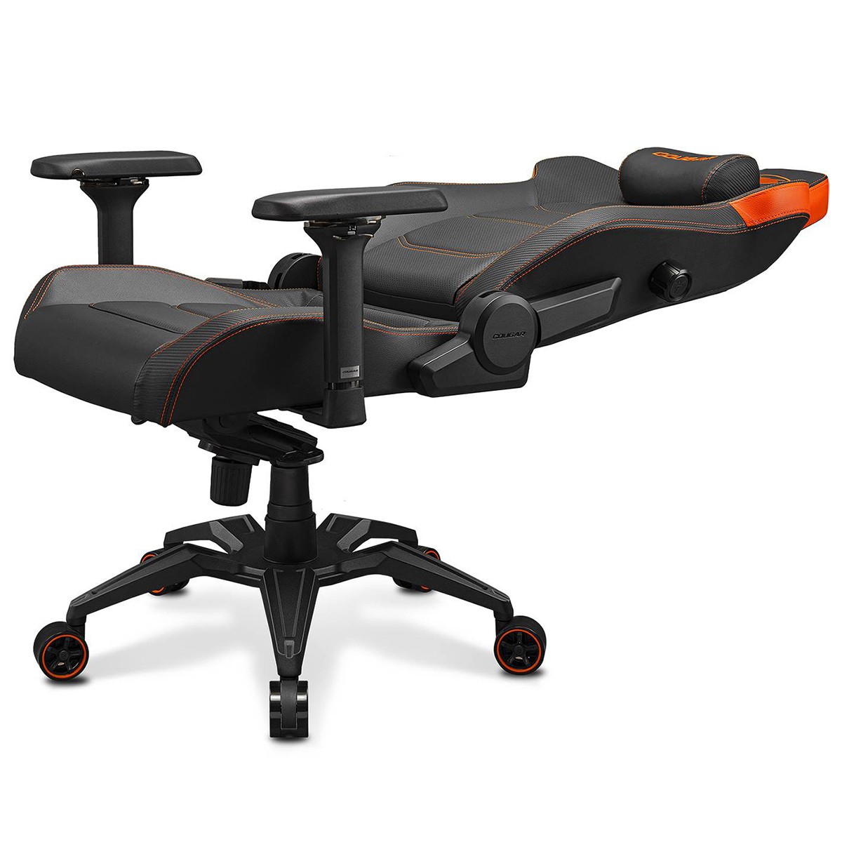 Cadeira Gamer Cougar Armor EVO, Reclinável, 4D, Couro PVC Respirável, Preto, 3MEVOORB.0001