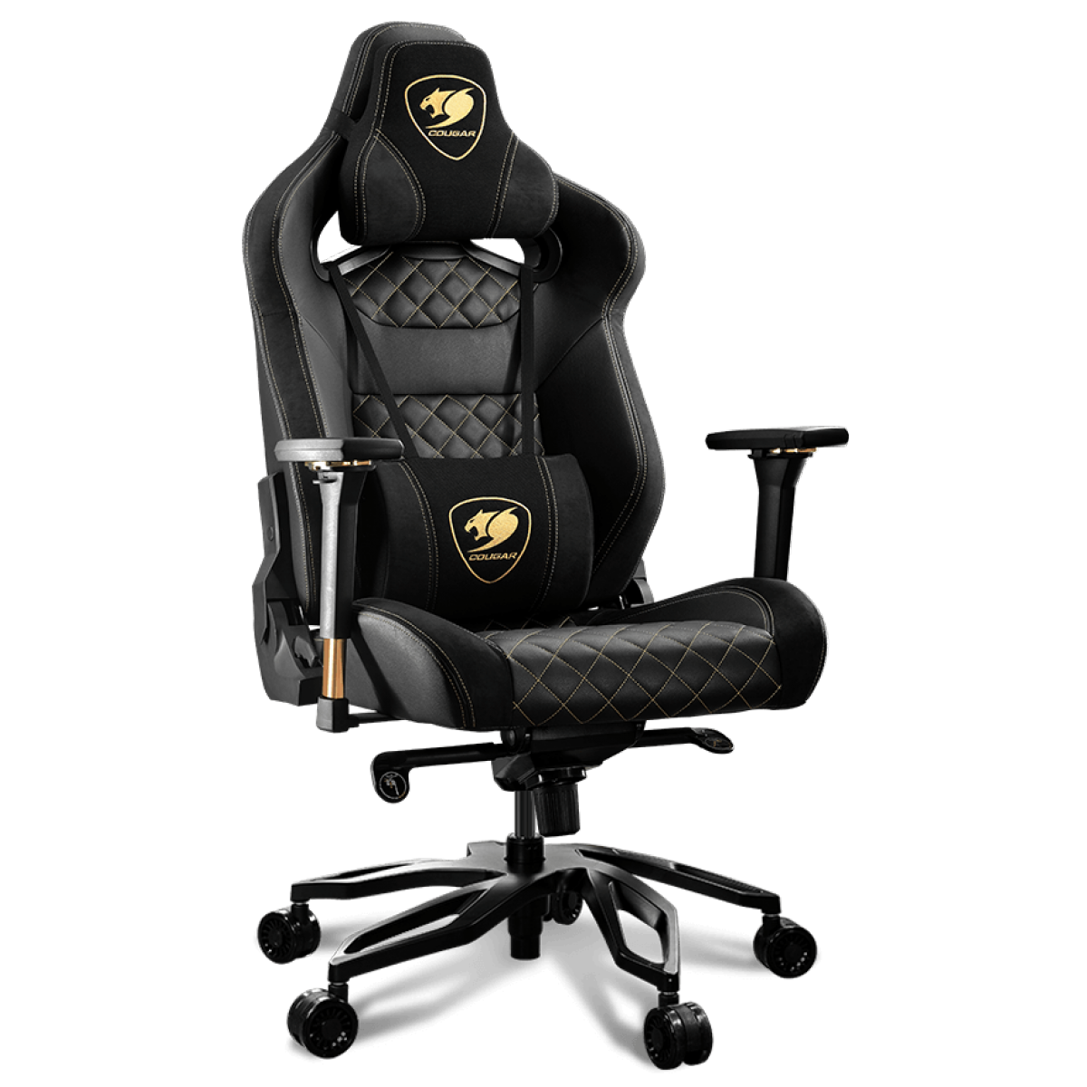 Cadeira Gamer Cougar Armor Titan Pro Royal, Reclinável, Black/Golden, 3MTITANR.0001