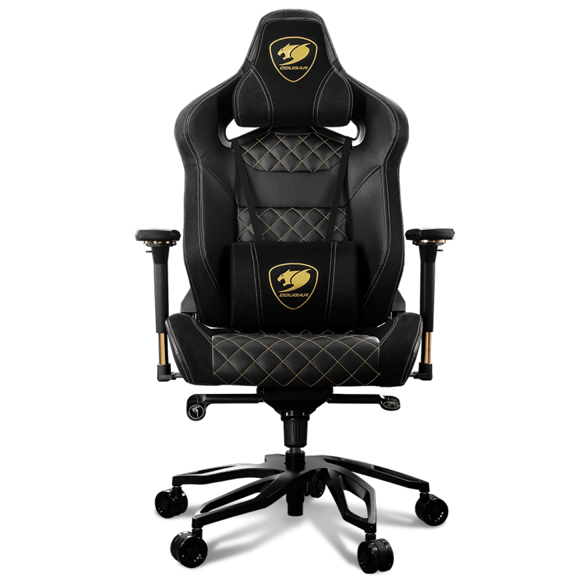 Cadeira Gamer Cougar Armor Titan Pro Royal, Reclinável, Black/Golden, 3MTITANR.0001