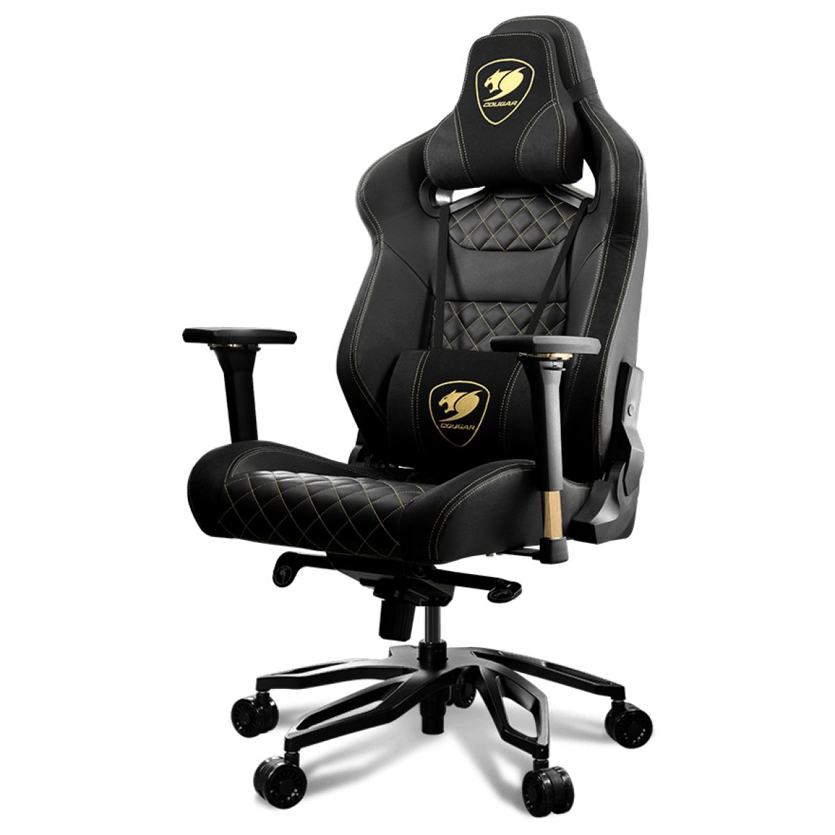Cadeira Gamer Cougar Armor Titan Pro Royal, Reclinável, Black/Golden, 3MTITANR.0001