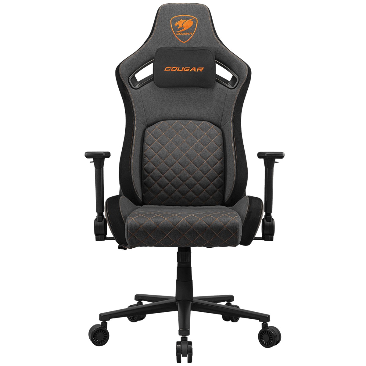 Cadeira Gamer Cougar Defensor Gray F, Reclinável, 4D, Tecido, Cinza, 3MDFFGRB.0001