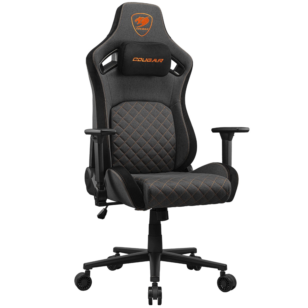 Cadeira Gamer Cougar Defensor Gray F, Reclinável, 4D, Tecido, Cinza, 3MDFFGRB.0001