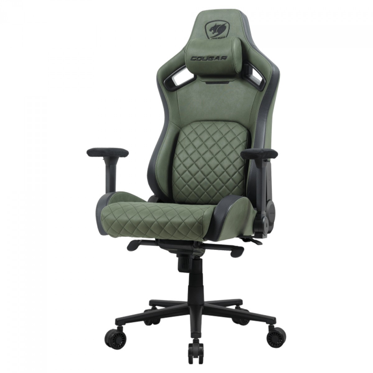 Cadeira Gamer Cougar Defensor S Army Green F, Reclinável, 4D, Verde, CGR-DSF-GEB