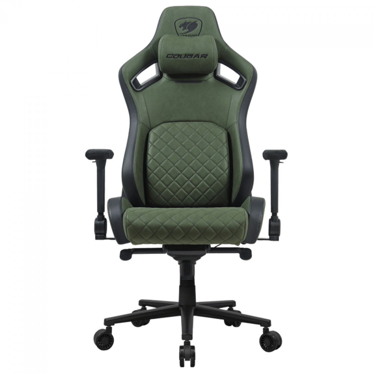 Cadeira Gamer Cougar Defensor S Army Green F, Reclinável, 4D, Verde, CGR-DSF-GEB