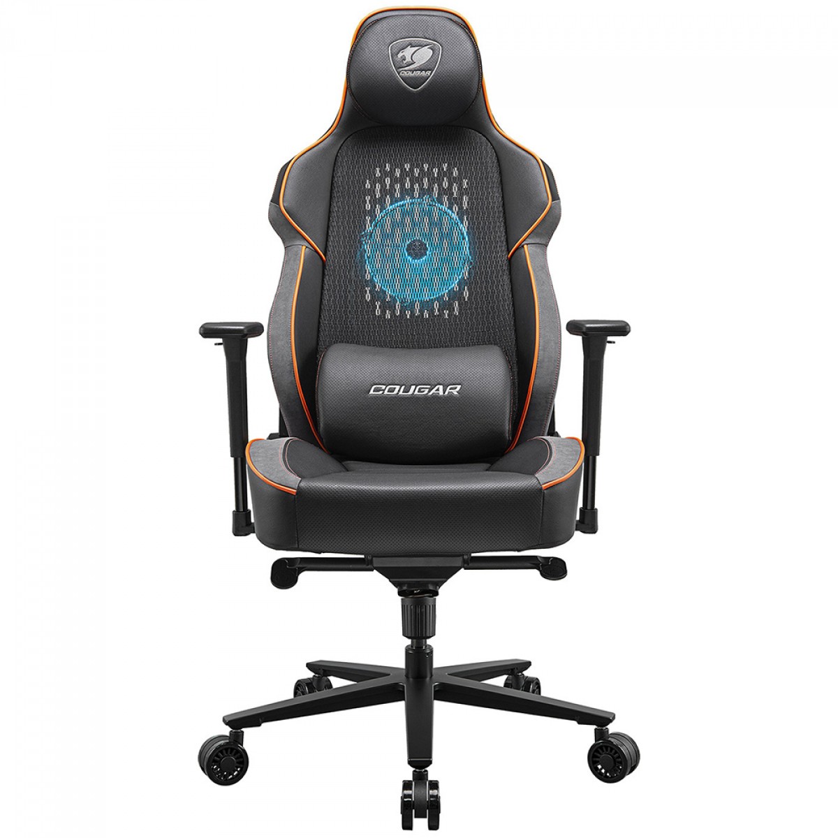 Cadeira Gamer Cougar NXSYS Aero, Reclinável, Black/Orange, 3MARPORB.0001
