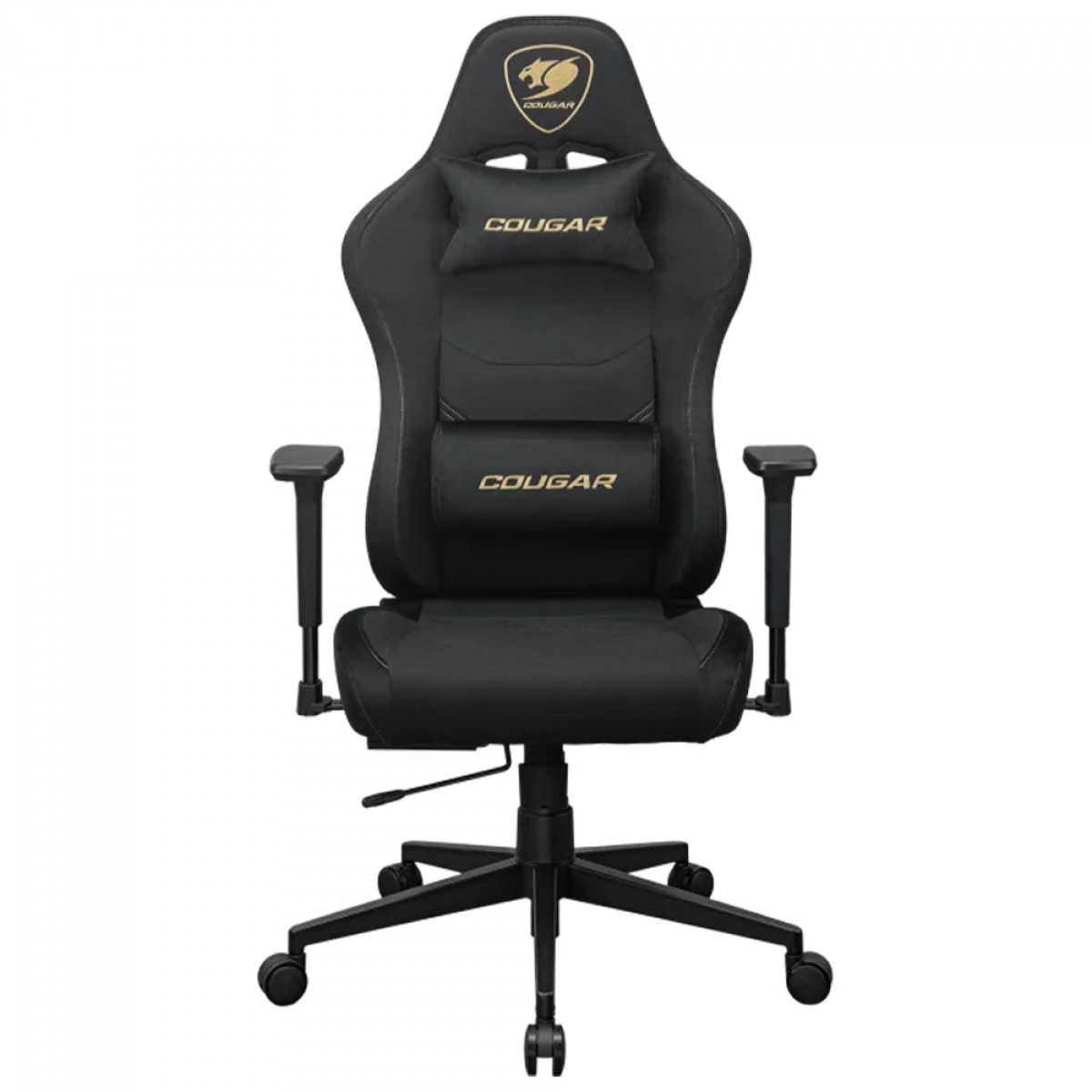 Cadeira Gamer Cougar Pryme Gold F, Reclinável, 3D, Cinza, Preta, CGR-PRM-GLB