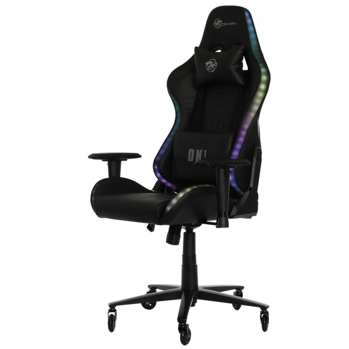 Cadeira Gamer Draxen DN1 RGB, Ajustável, 2D, Preto, DN001/RGB