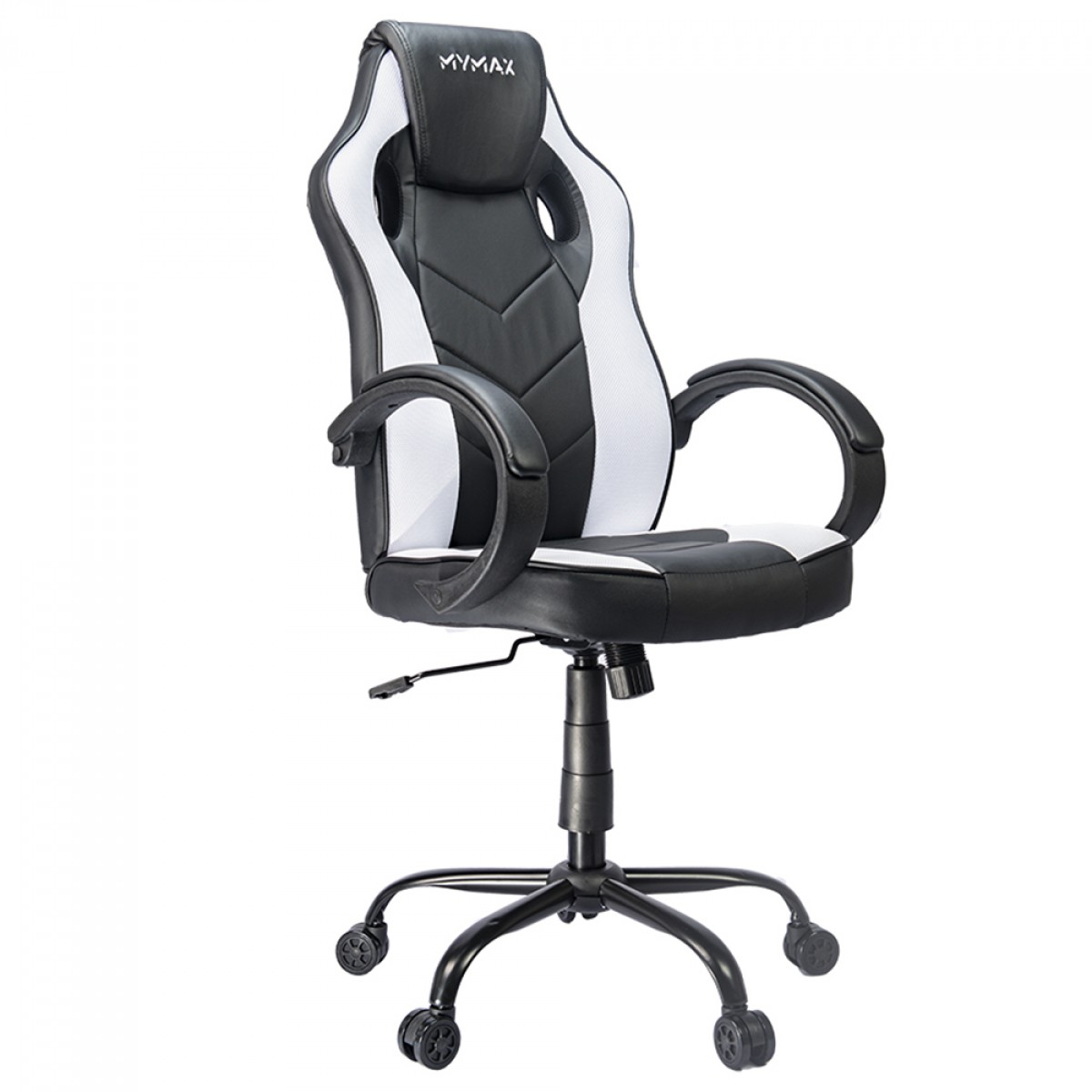 Cadeira Gamer MyMax MX0, Ajustável, Preto e Branco, MGCH-MX0/WH