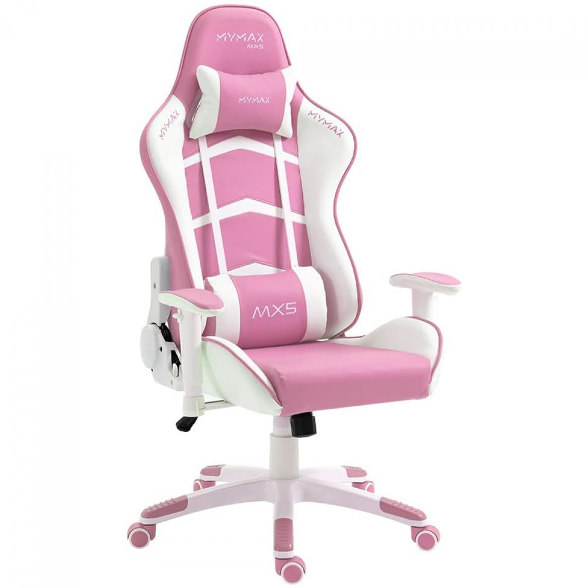 Cadeira Gamer MyMax MX5, Ajustável, 2D, Branco e Rosa, MGCH-MX5/PK