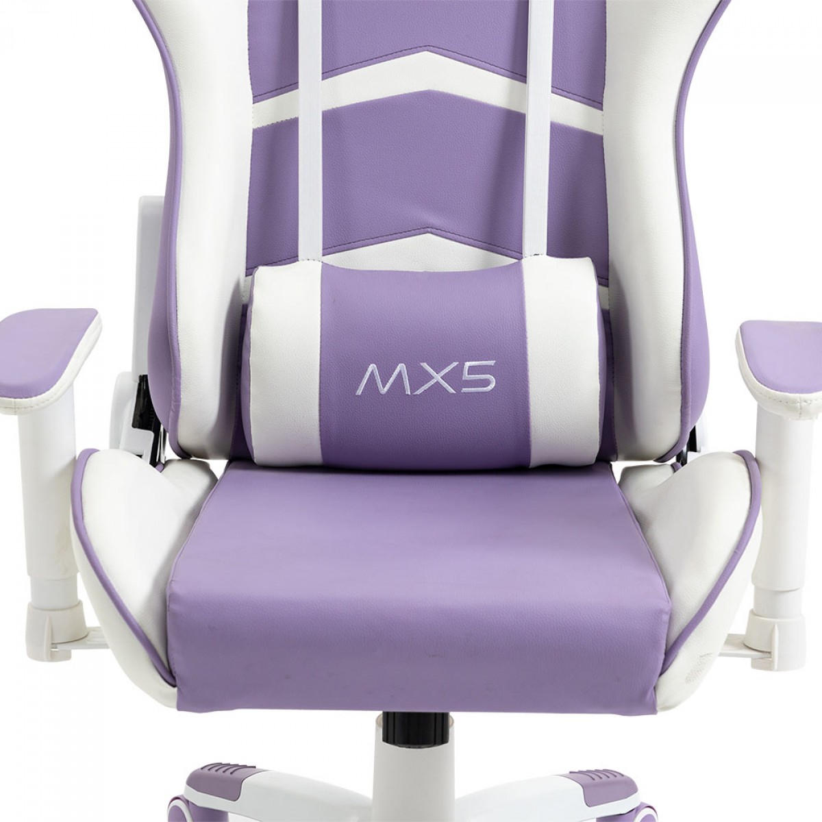 Cadeira Gamer MyMax MX5, Ajustável, 2D, Branco e Roxo, MGCH-MX5/PRWH