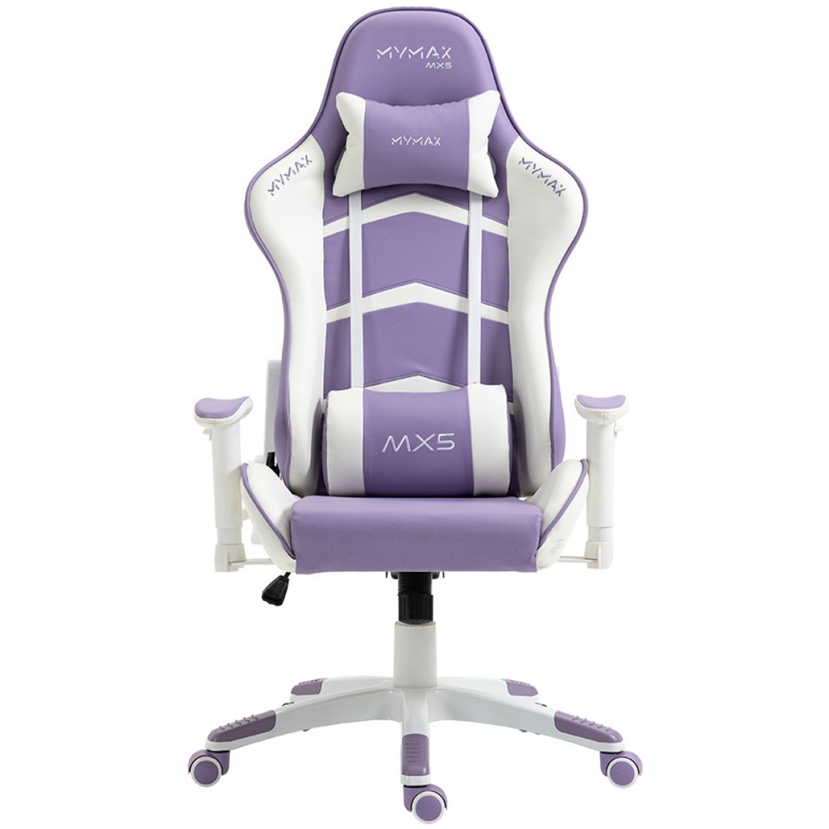 Cadeira Gamer MyMax MX5, Ajustável, 2D, Branco e Roxo, MGCH-MX5/PRWH