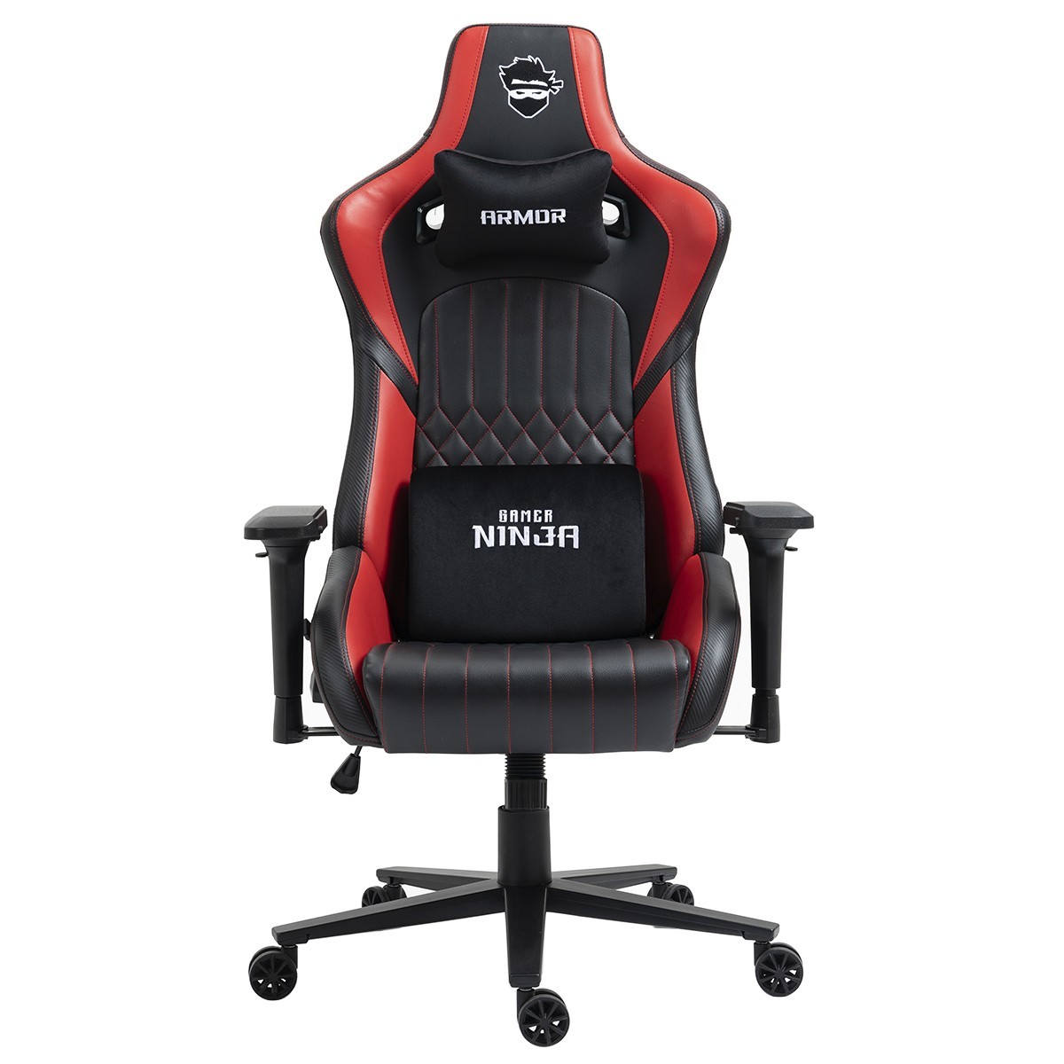 Cadeira Gamer Ninja Armor, Reclinável, 4D, Preto E Vermelho, CGN-ARMOR-PV