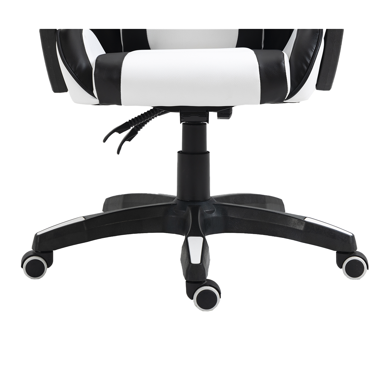 Cadeira Gamer Ninja Danzo, Reclinável, Branco e Preto