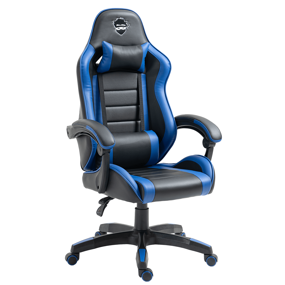 Cadeira Gamer Ninja Danzo, Reclinável, Preto e Azul