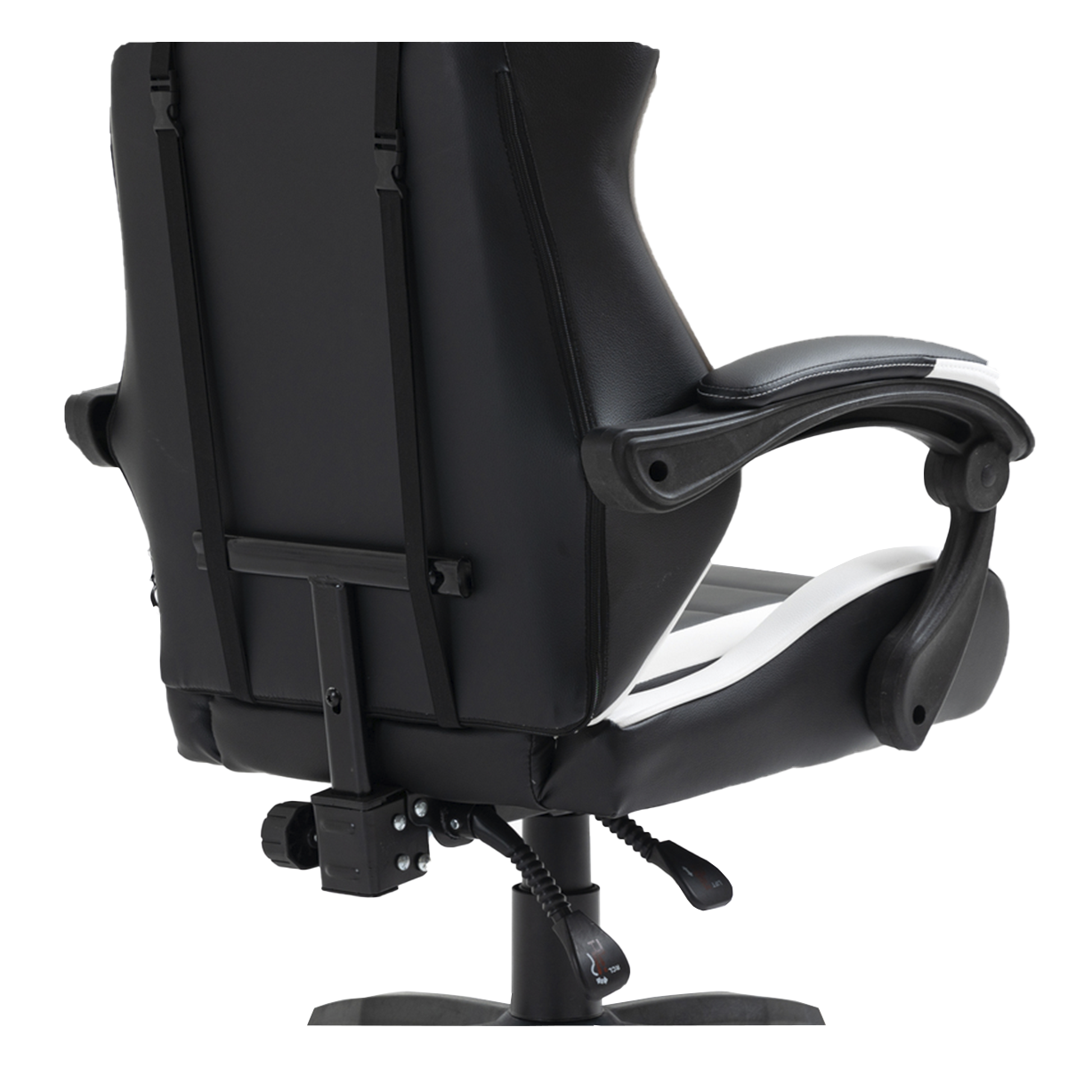 Cadeira Gamer Ninja Danzo, Reclinável, Preto e Branco