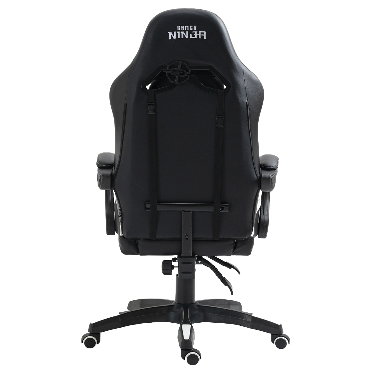 Cadeira Gamer Ninja Danzo, Reclinável, Preto e Branco