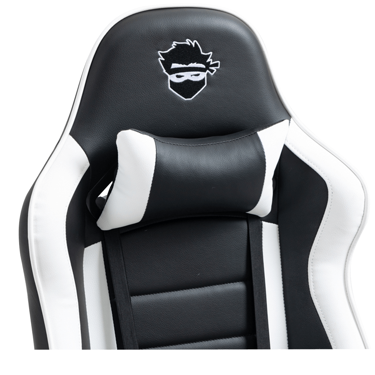 Cadeira Gamer Ninja Danzo, Reclinável, Preto e Branco