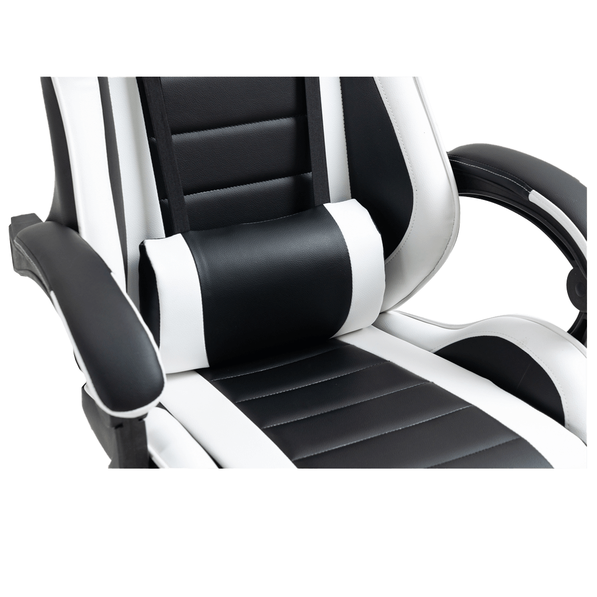 Cadeira Gamer Ninja Danzo, Reclinável, Preto e Branco