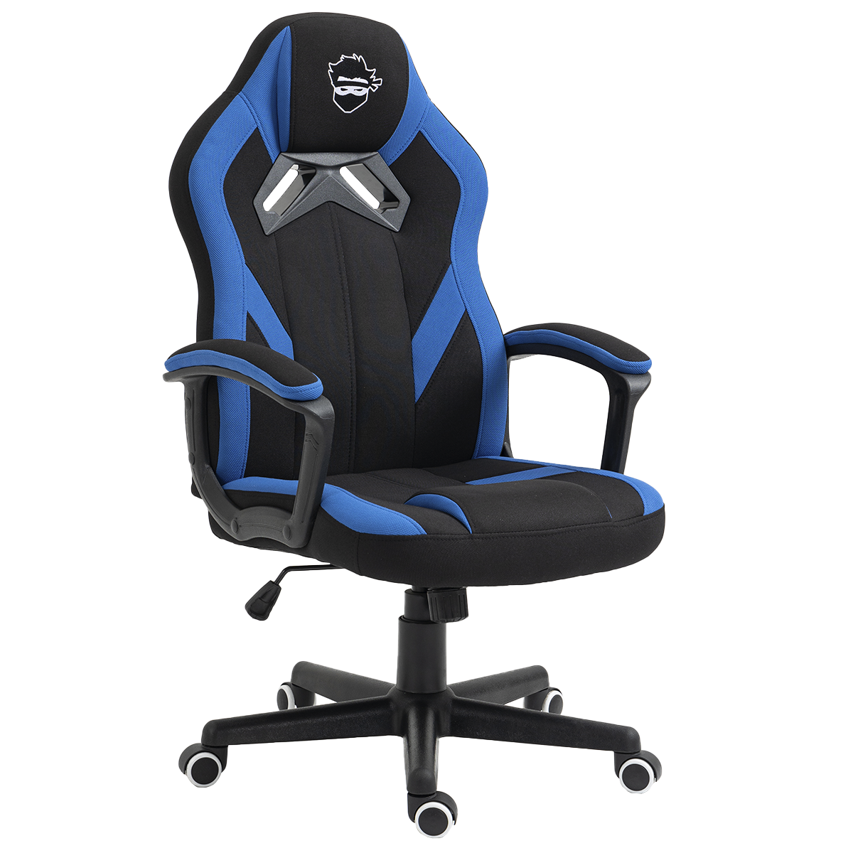 Cadeira Gamer Ninja Genin, Tecido, Preta e Azul