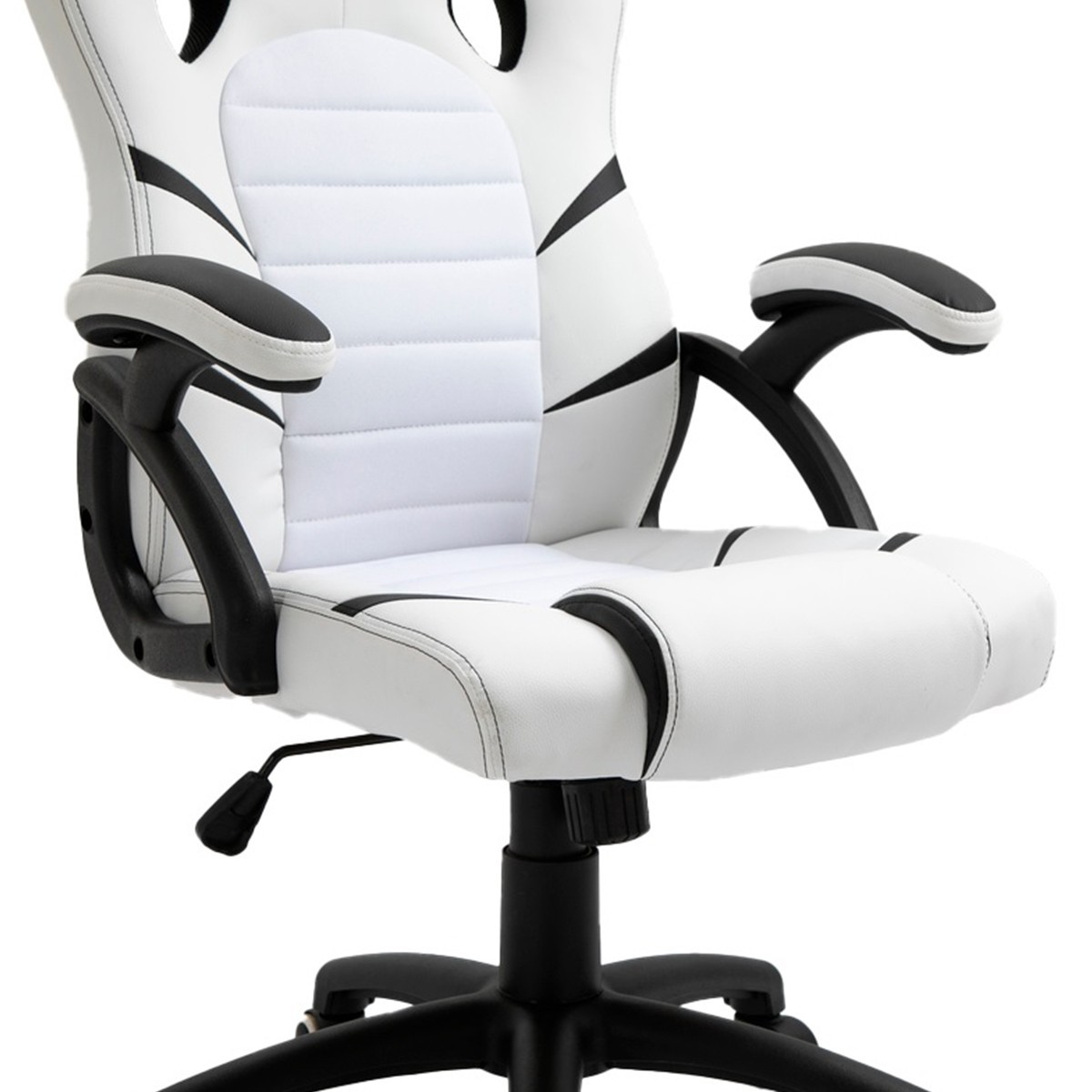 Cadeira Gamer Ninja Hiryu, Branco e Preto