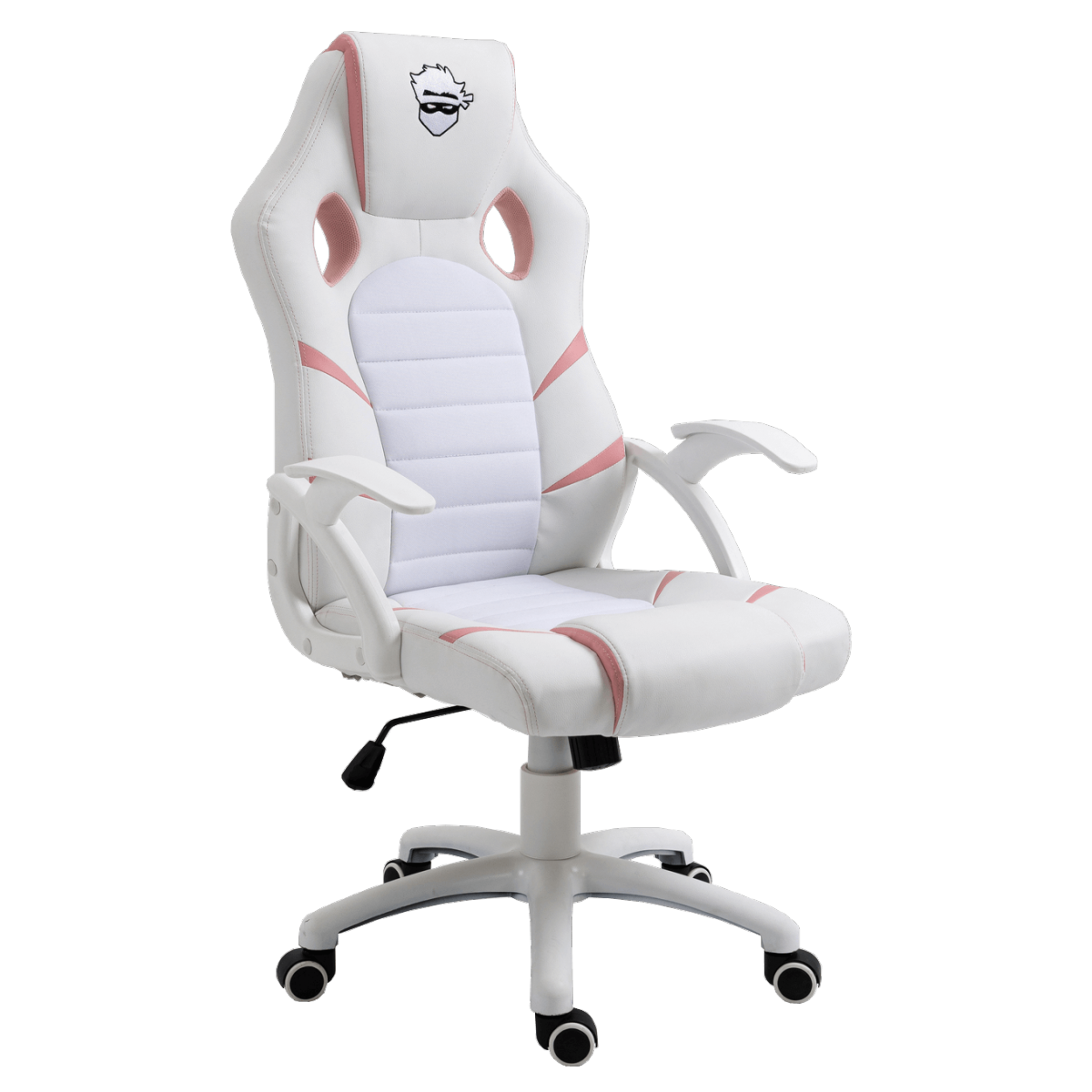 Cadeira Gamer Ninja Hiryu, Branco e Rosa