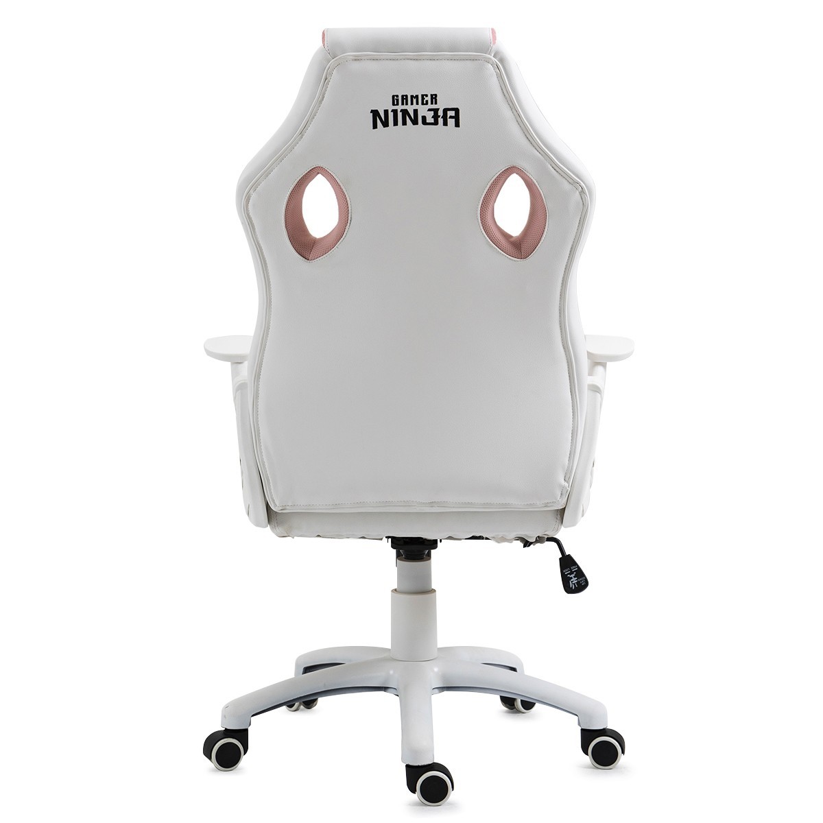 Cadeira Gamer Ninja Hiryu, Branco e Rosa
