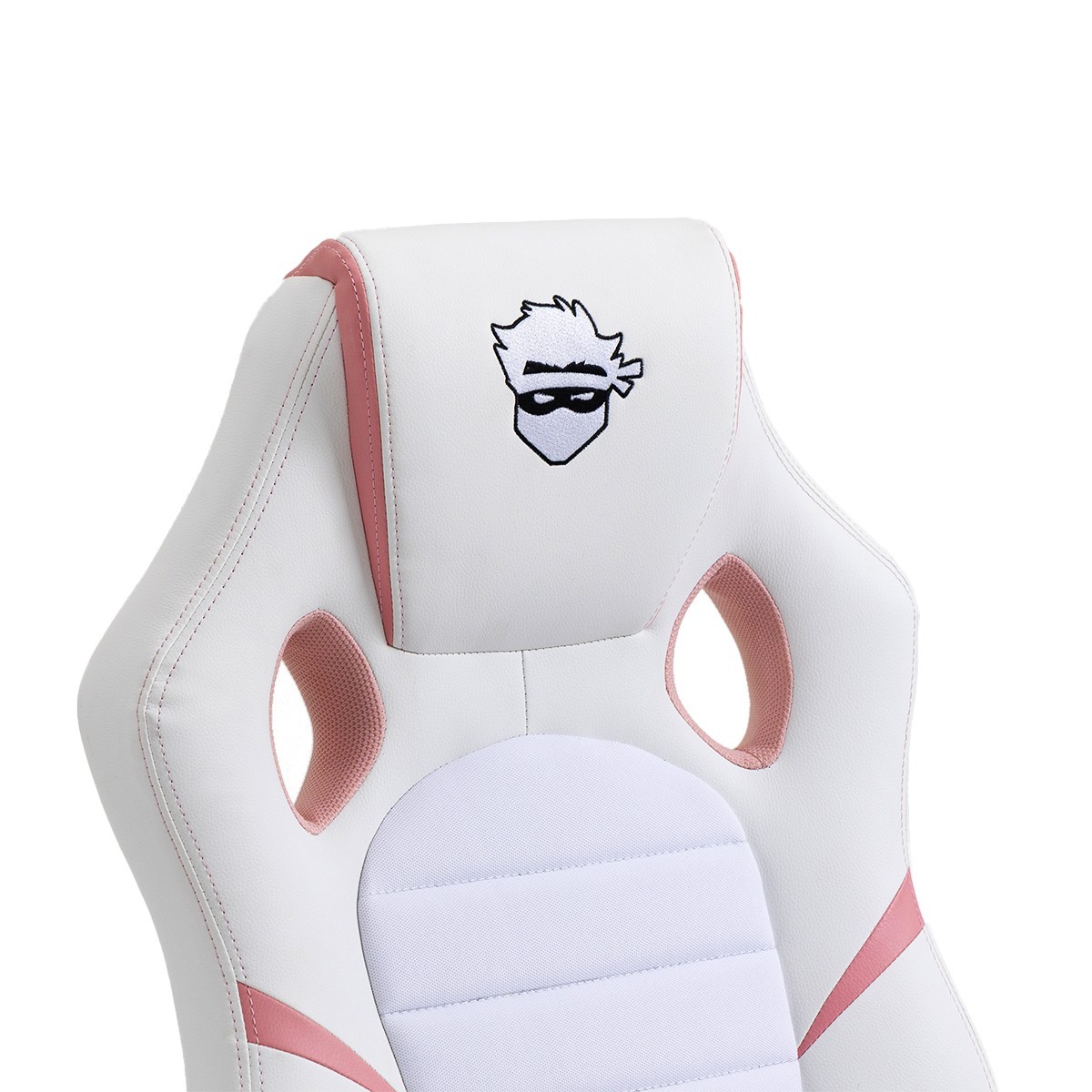 Cadeira Gamer Ninja Hiryu, Branco e Rosa