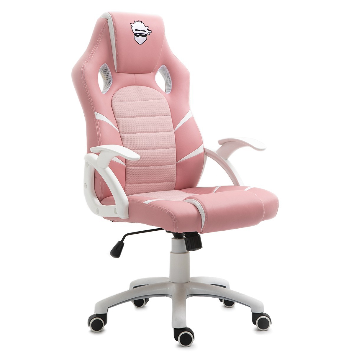 Cadeira Gamer Ninja Hiryu, Rosa e Branco
