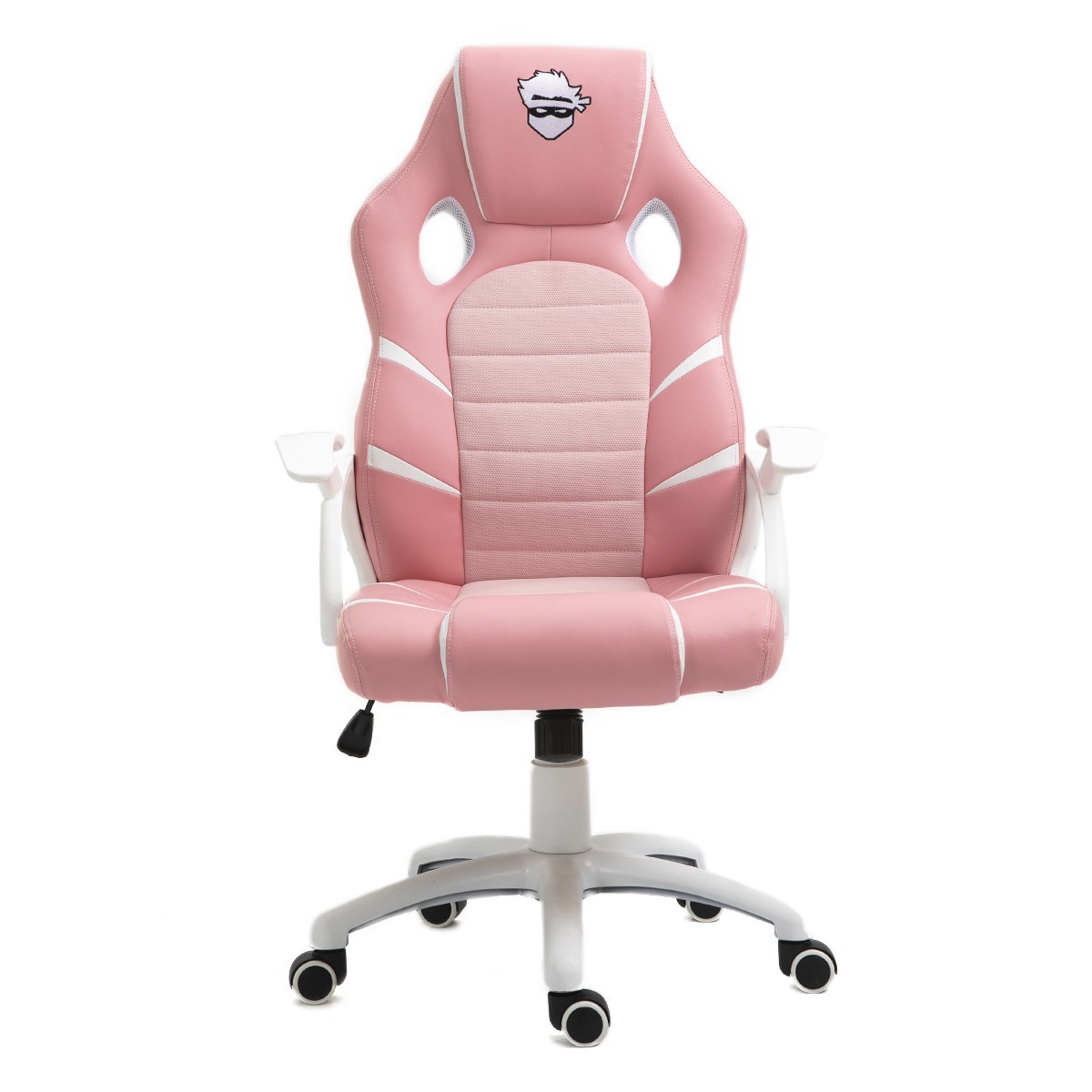Cadeira Gamer Ninja Hiryu, Rosa e Branco