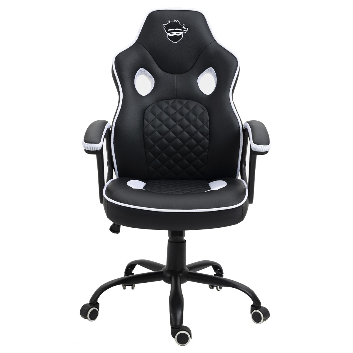 Cadeira Gamer Ninja Kaeru, Preto e Branco