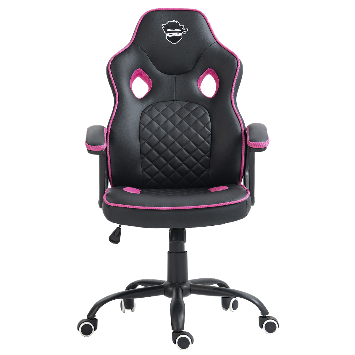Cadeira Gamer Ninja Kaeru, Preto e Rosa