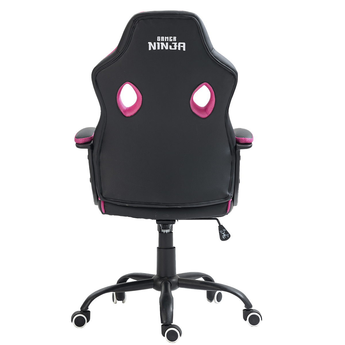 Cadeira Gamer Ninja Kaeru, Preto e Rosa