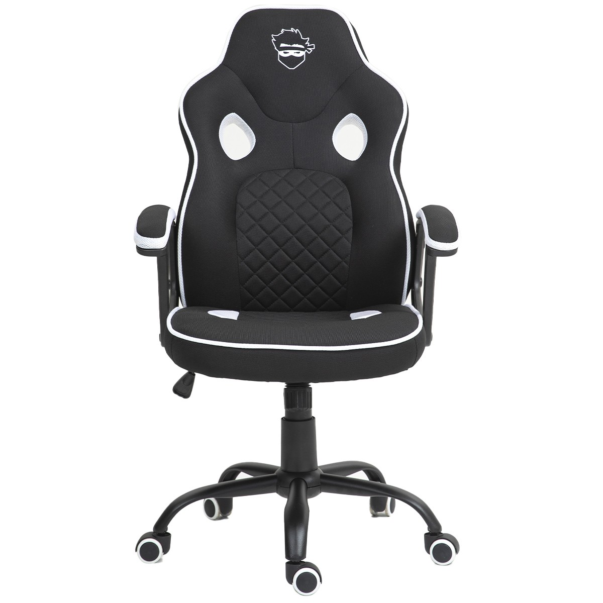 Cadeira Gamer Ninja Kaeru, Tecido, Preto e Branco, GN-CH-KRN0DBWF