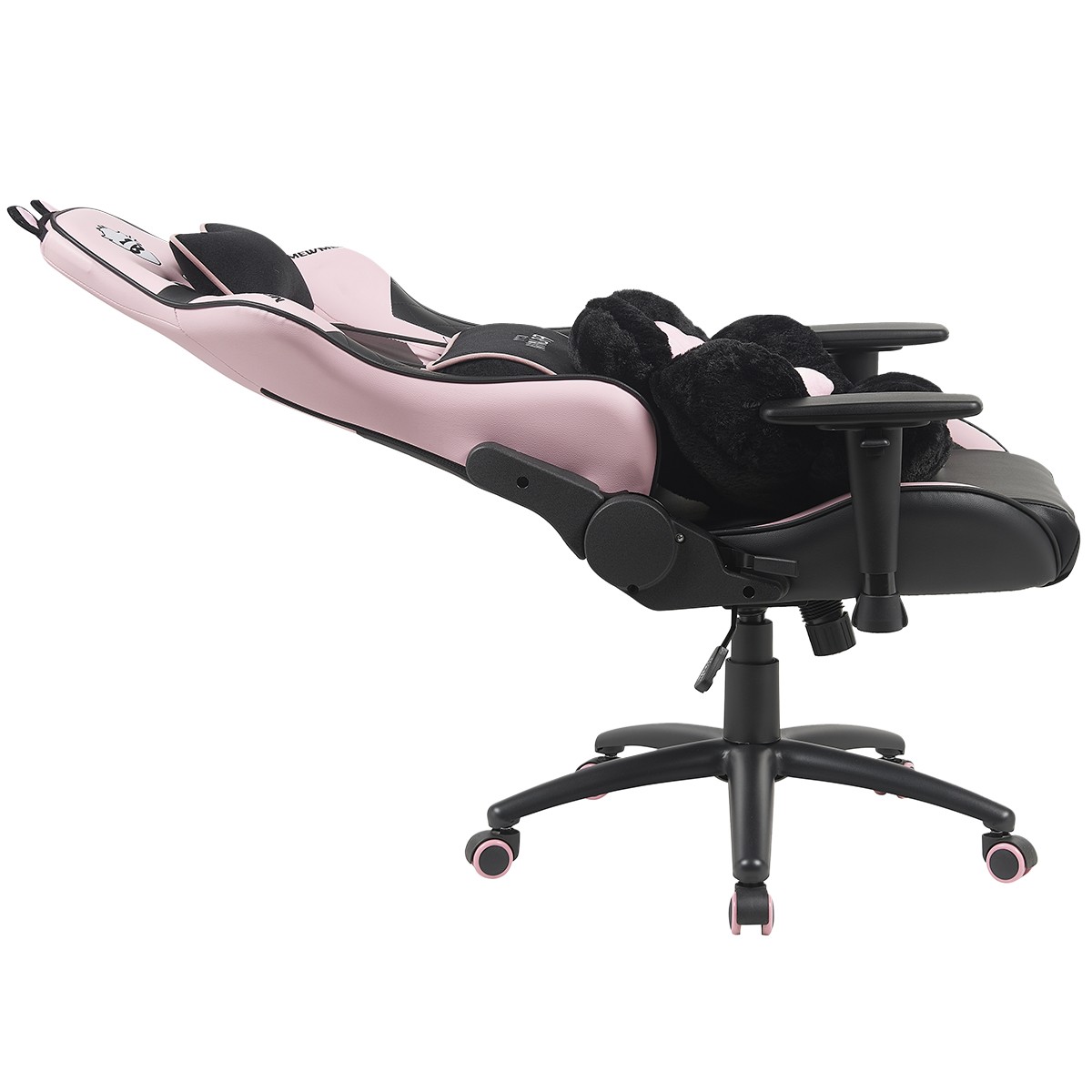 Cadeira Gamer Ninja MewMew Pro Edition, Reclinável, 3D, Preta e Rosa, GN-CH-MPR3DBPL