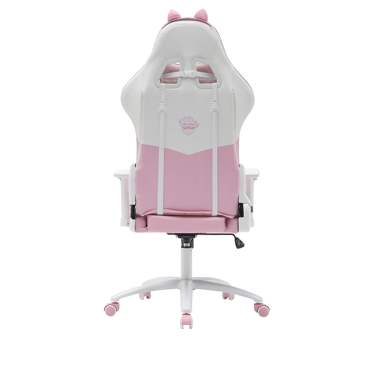 Cadeira Gamer Ninja MewMew Edition, Reclinável, 3D, Rosa E Branco, GN-CH-MMR3DPW