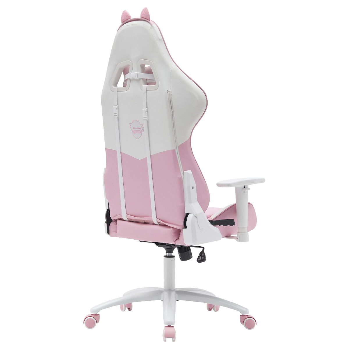 Cadeira Gamer Ninja MewMew Edition, Reclinável, 3D, Rosa E Branco, GN-CH-MMR3DPW