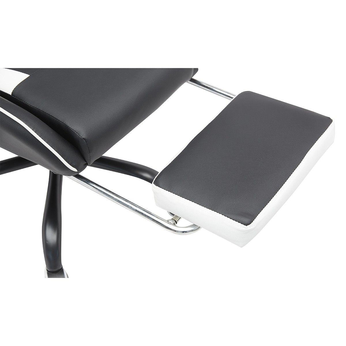 Cadeira Gamer Ninja Minato, Reclinável, Preta e Branca