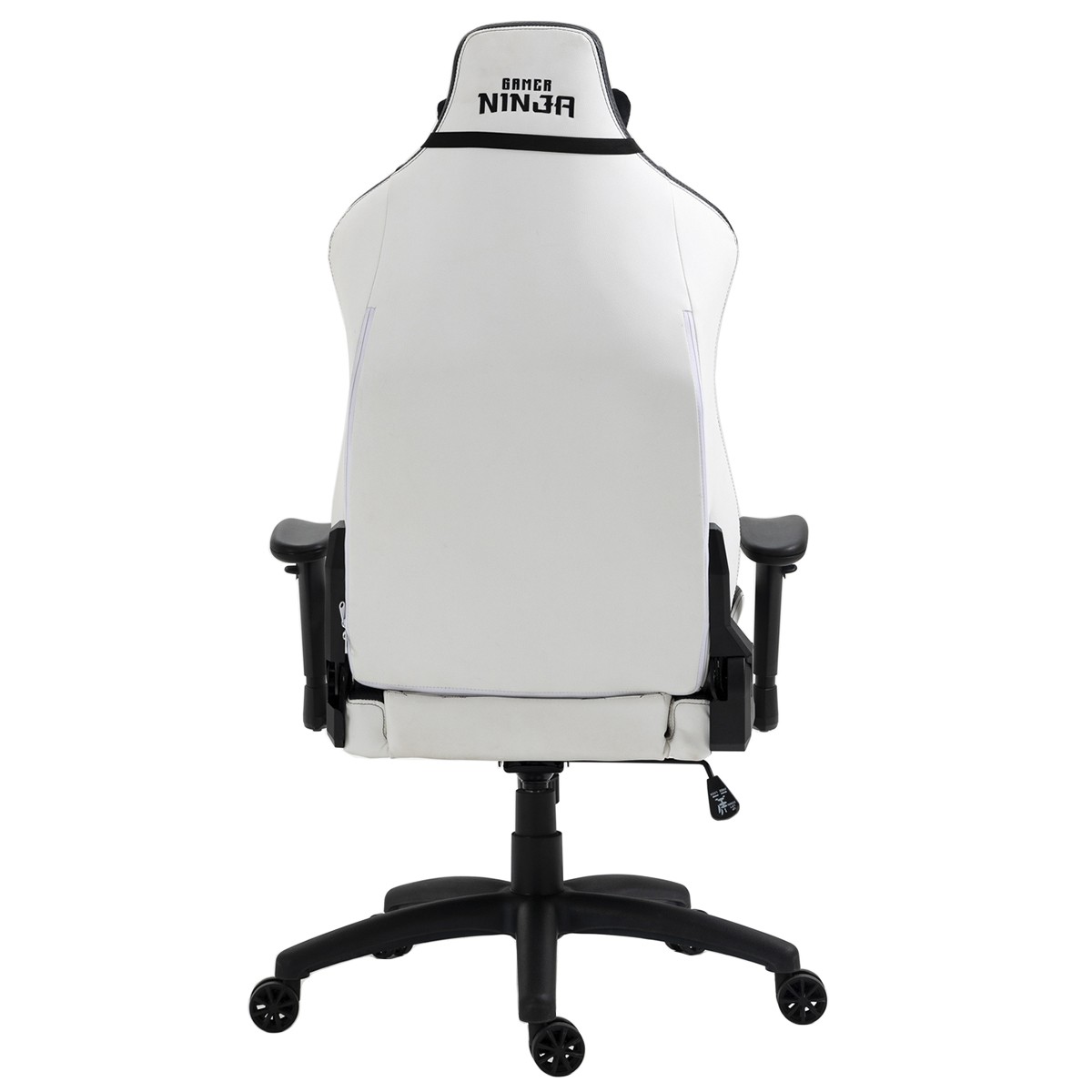 Cadeira Gamer Ninja Naja, Reclinável, Branco e Preto