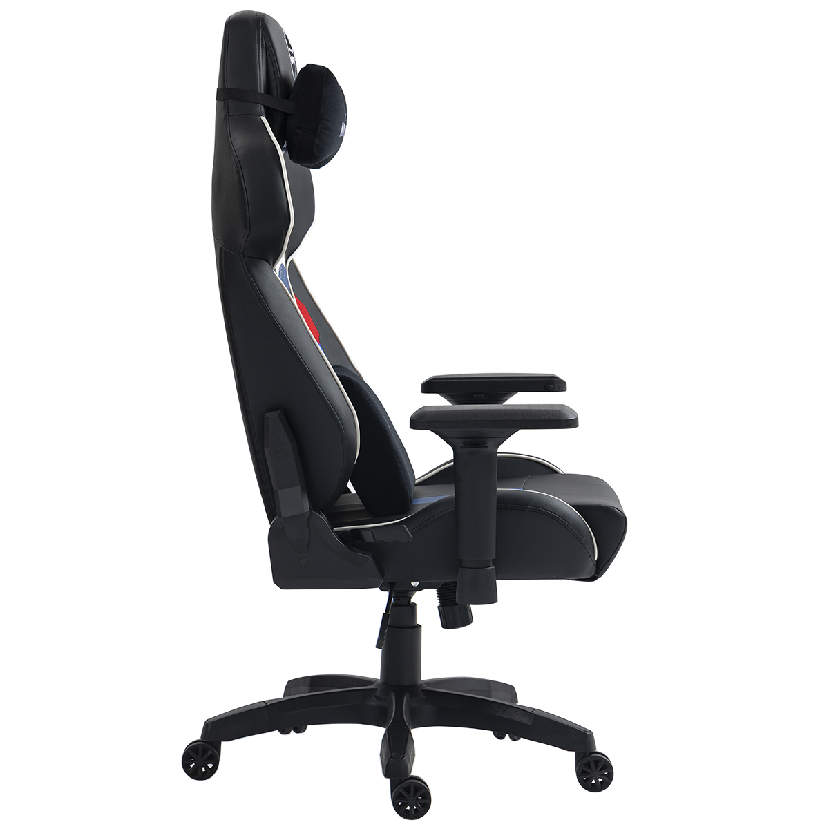 Cadeira Gamer Ninja Racing, Reclinável, 4D, Preto, Azul e Branco, CGN-RACING