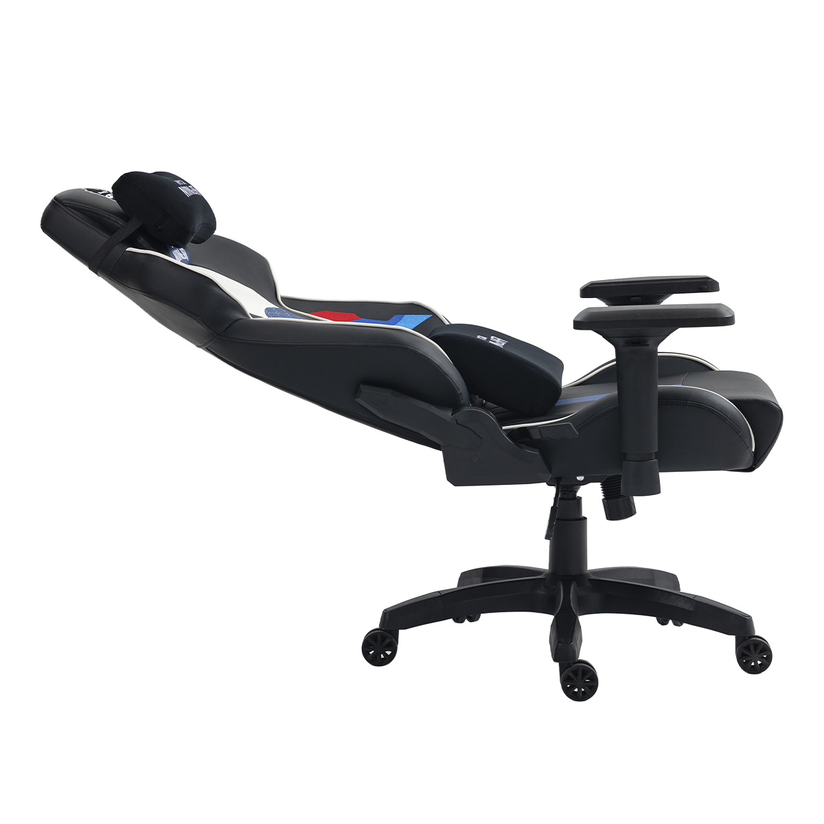 Cadeira Gamer Ninja Racing, Reclinável, 4D, Preto, Azul e Branco, CGN-RACING