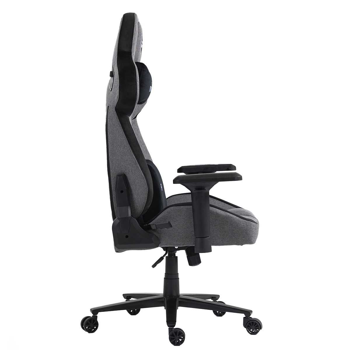 Cadeira Gamer Ninja Smoke Pro, Reclinável, Tecido, 4D, Cinza E Preto, CGN-SMOKE-PRO