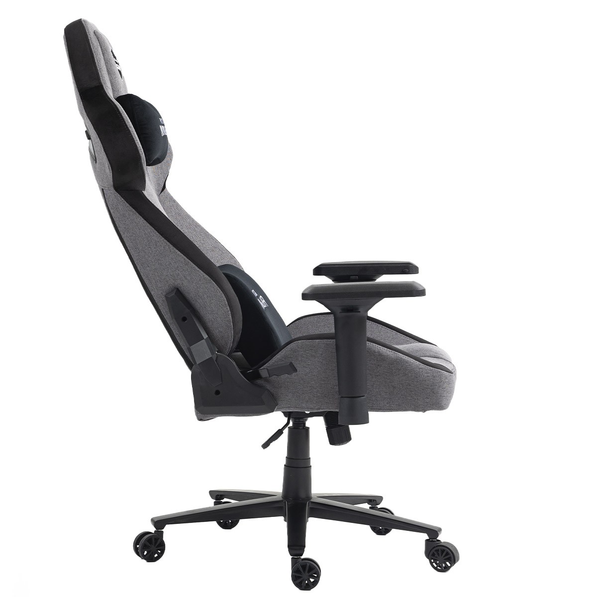 Cadeira Gamer Ninja Smoke Pro, Reclinável, Tecido, 4D, Cinza E Preto, CGN-SMOKE-PRO