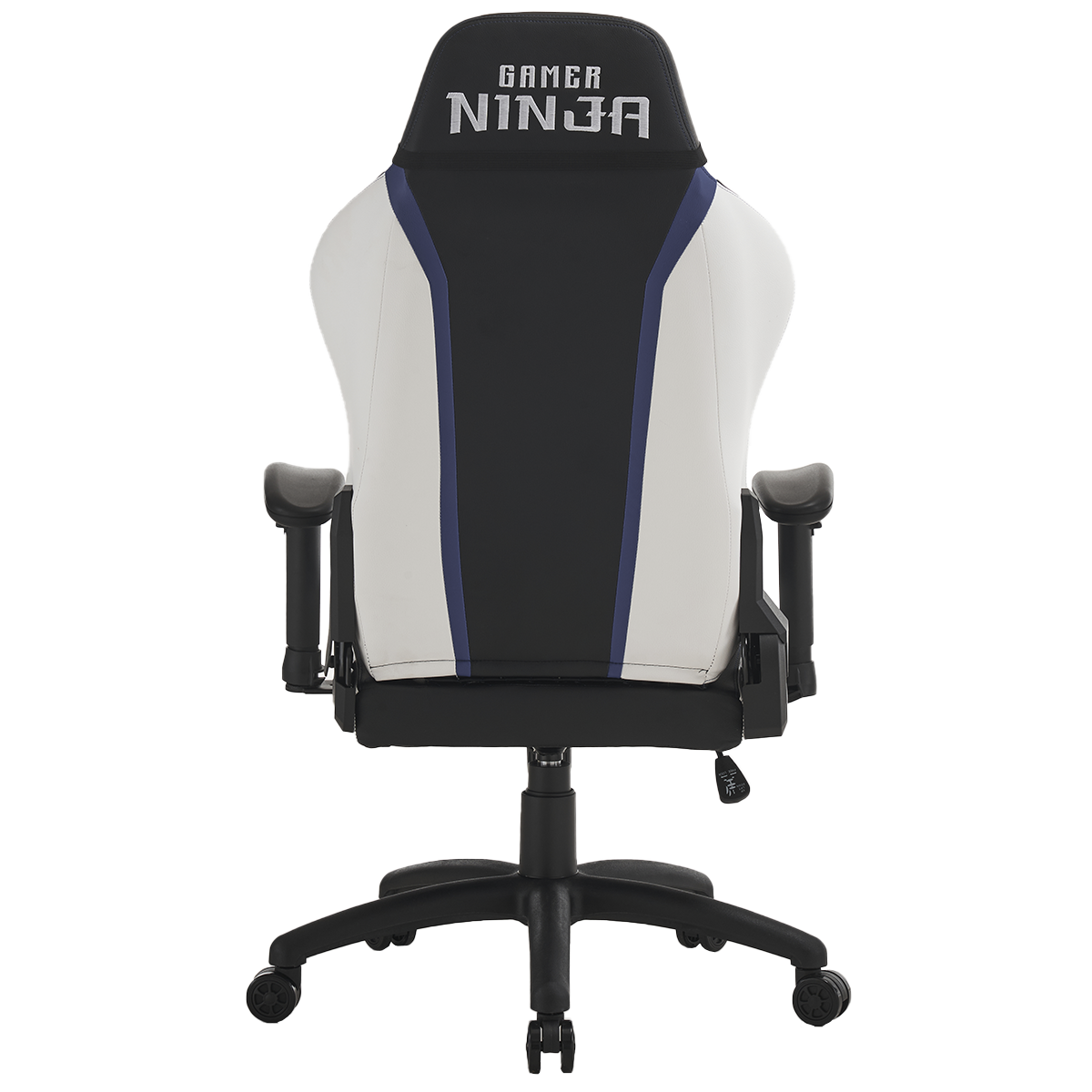 Cadeira Gamer Ninja Storm Shadow, Reclinável, Preta, Branca e Azul