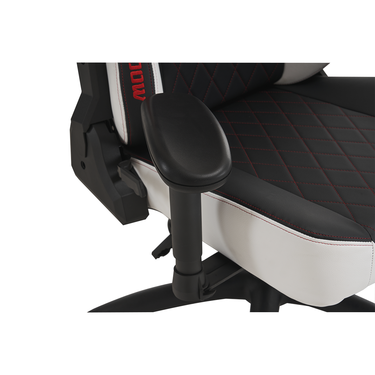 Cadeira Gamer Ninja Storm Shadow, Reclinável, Preta, Branca e Vermelha