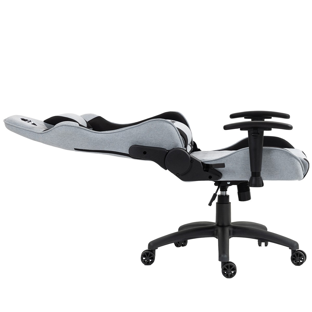 Cadeira Gamer Ninja Yurei, Reclinável, 2D, Tecido, Cinza e Preta, GN-CH-YRR2DGBF