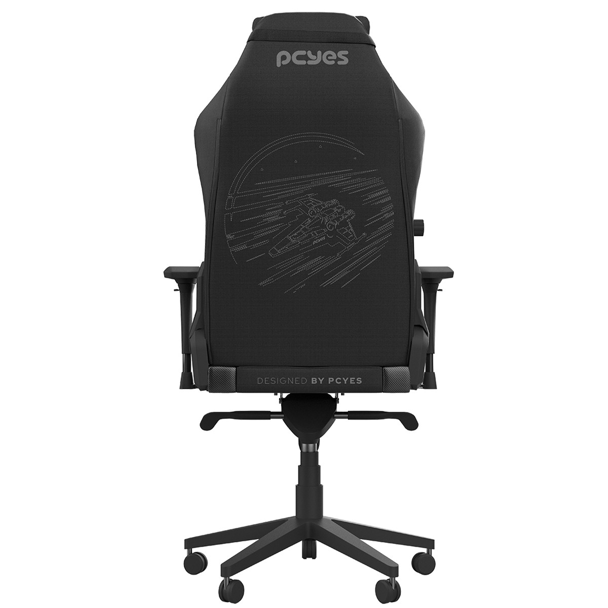 Cadeira Gamer PCYes Ultimate Dawn Knight, Tecido, Ajustável, Reclinável, 4D, Preto, PCGU-DK