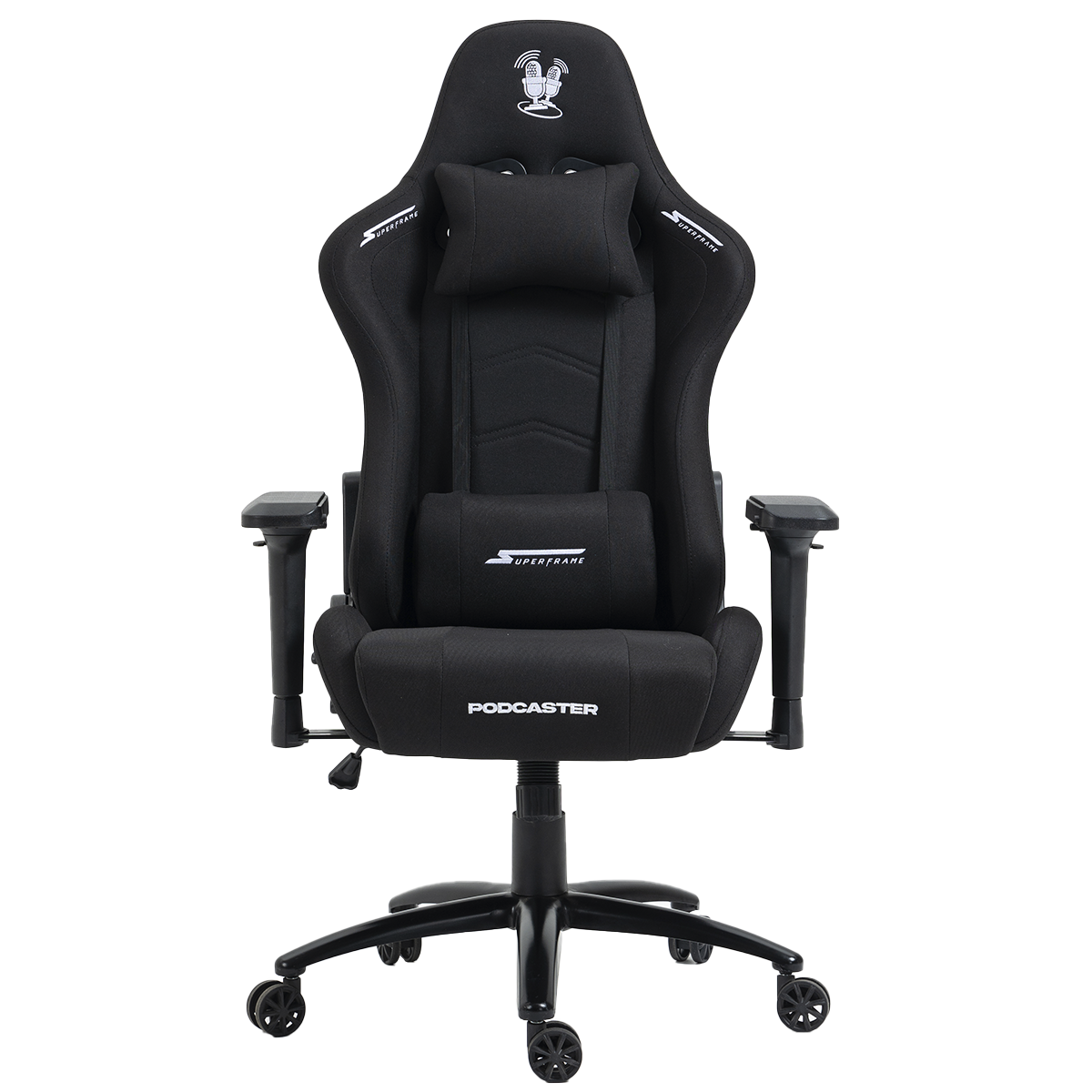 Cadeira Gamer Podcaster, Reclinável, 4D, Preta