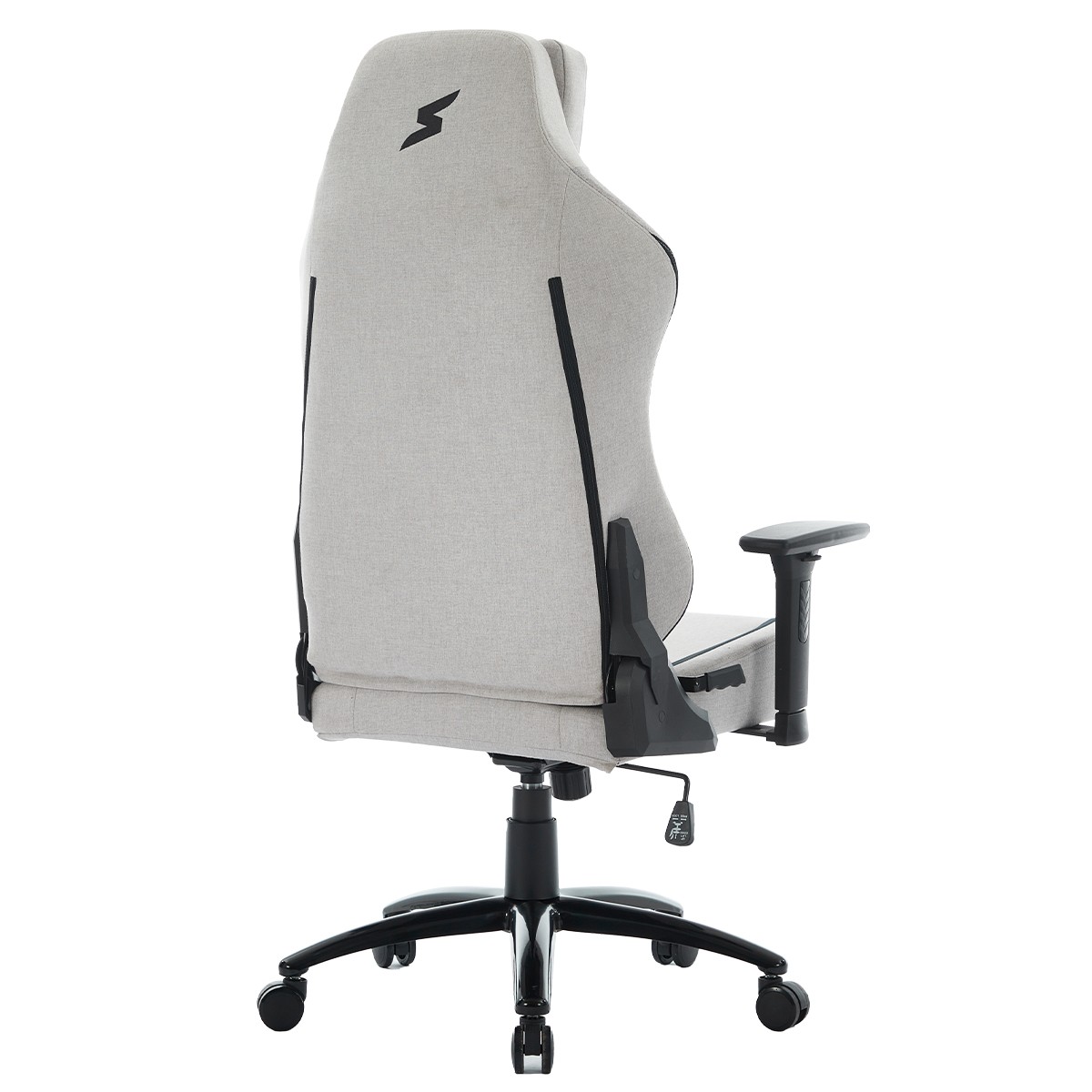 Cadeira Gamer SuperFrame Atlas, Reclinável, 3D, Tecido, Cinza e Preto, SF-CH-ATR3DGBF